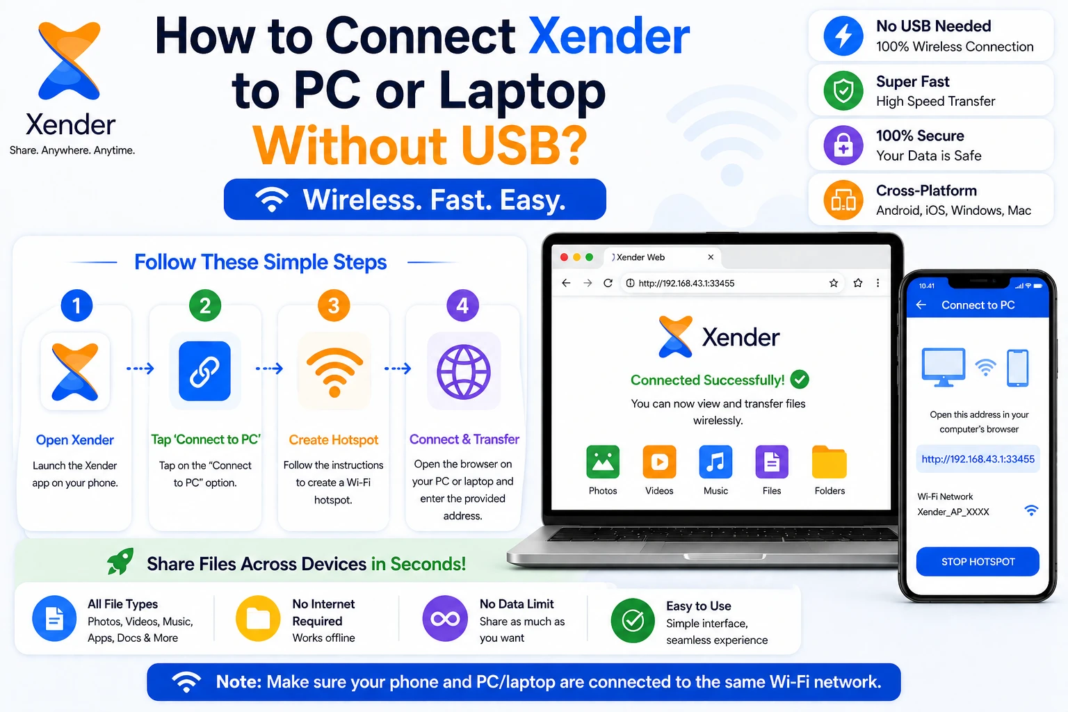 xender connect pc