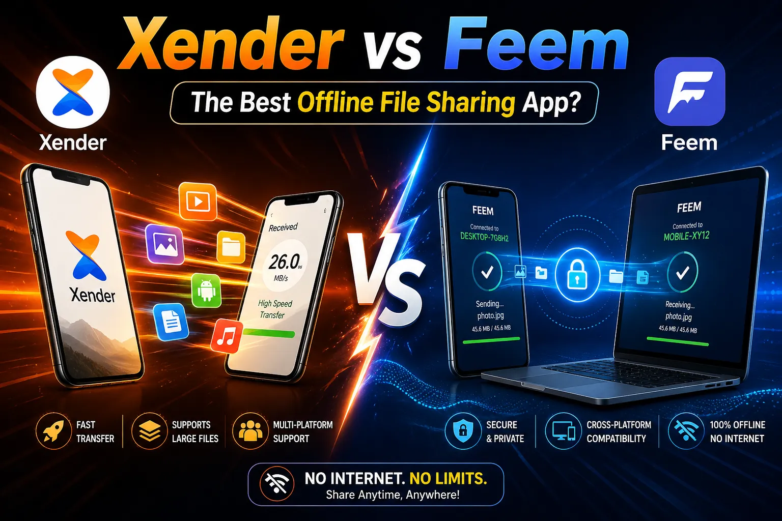 xender vs feem